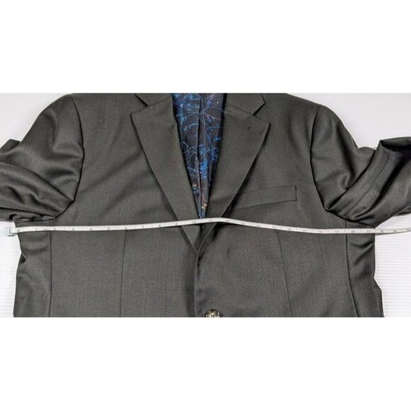 NWOT Robert Graham Modern Fit Sharkskin Hunter Green Suit Size 42R (MSRP $598) - Picture 8 of 8